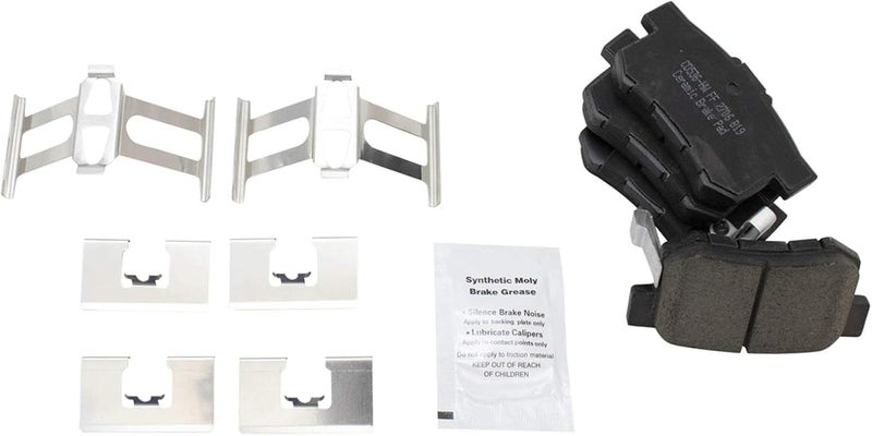 TRQ Rear Brake Pad & Rotor Kit Brake Pads Brake Rotor Ceramic Compatible with 1991-1995 Acura Legend 1996-1998 RL 1995-1998 Honda Odyssey 1996-1999 Isuzu Oasis - Image 5