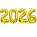 BBPOOL 2026 Gold Balloons 40 Large Gold 2026 Balloons Helium Mylar Foil Balloons for 2026 New Year Christmas Graduation Party Decoration - Image 2