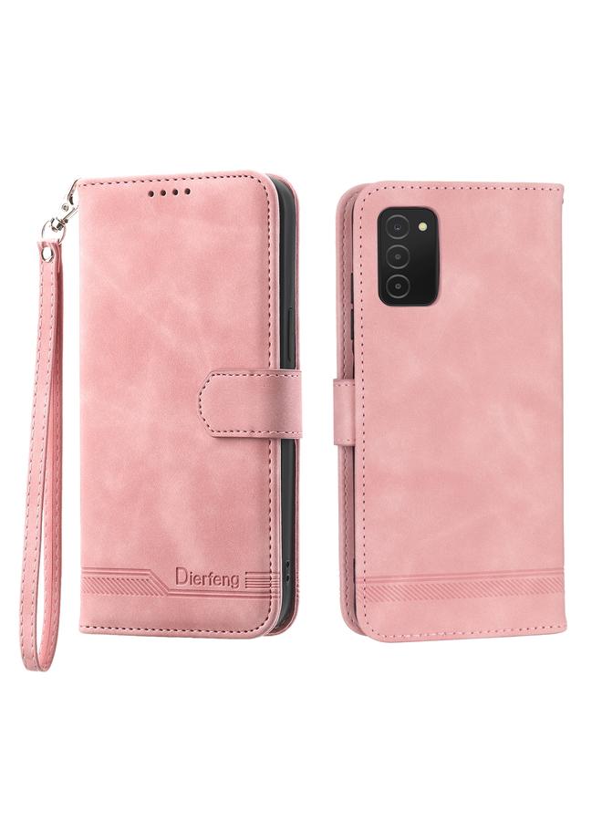 اس-توب جراب لهاتف Samsung Galaxy A51 4G Dierfeng Dream Line TPU + جراب هاتف من جلد البولي يوريثان - Image 1