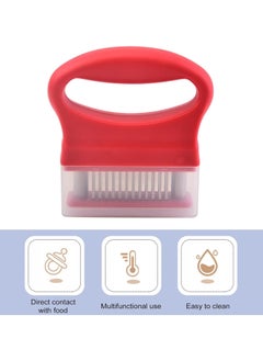 CMGTYYD 2Pcs Meat Tenderizer with 48 Stainless Steel Ultra Sharp Needle Blades, Handheld Meat Poultry Tenderizer, Meat Tenderizer Kitchen Tool for Steak Chicken Beef, for Tenderizing Beef, Pork, Turkey  - Image 2