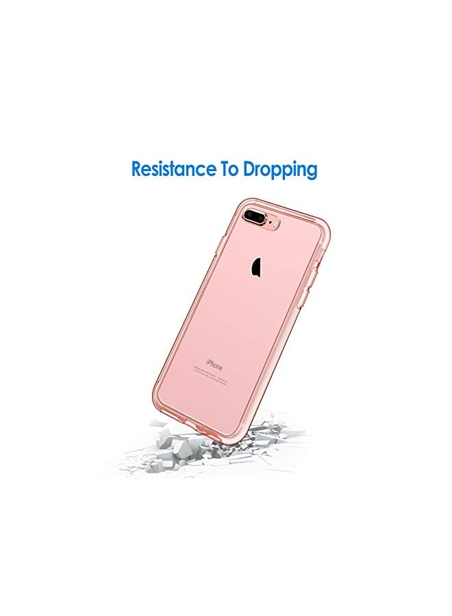 Jetech Case Compatible With Iphone 8 Plus And Iphone 7 Plus 5.5-Inch, Shock-Absorption Bumper Cover, Anti-Scratch Clear Back (Rose Gold) - Image 4
