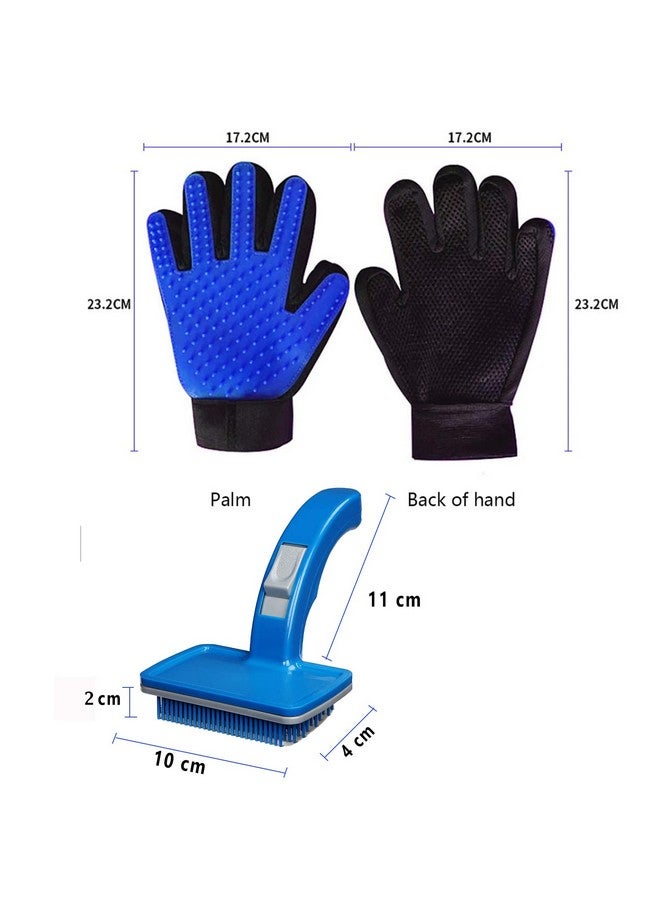 إيميلي بيتس شامبو شجرة الشاي للكلاب مع عامل ترطيب يقلل من قشرة الرأس والحكة - 300 مل، قفازات استحمام وتزيين اليد وفرشاة تنظيف الحيوانات الأليفة للكلاب والقطط - Image 2