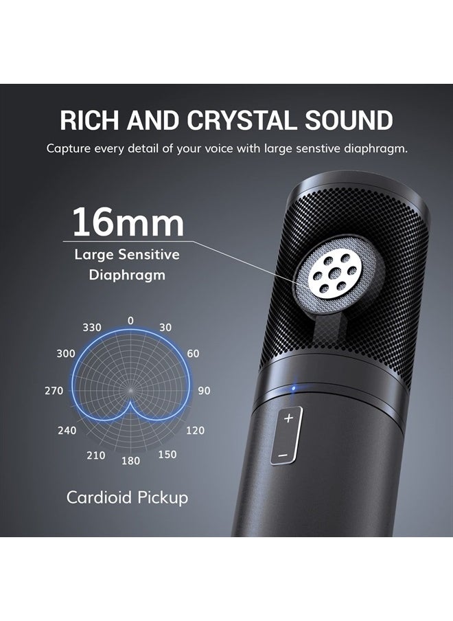 TONOR USB Gaming Microphone, PC Streaming Mic Kit for PS4/5/Discord/Twitch Gamer, Condenser Studio Cardioid Microfono for Podcasting, Recording, Content Creation, Singing with Adjustable Arm Stand Q9  - Image 2