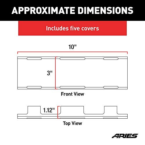 ARIES 1501279 50-Inch LED Light Bar Covers, 5 Pieces - Image 2