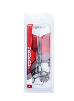 CONCORD Professional Barber Hair Cutting Scissor 6 inches / Semi-Offset / Straight Handle / Stainless Steel  - Image 3