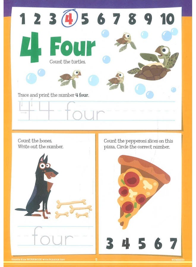 Scratch Art Numbers Workbook  - Image 4