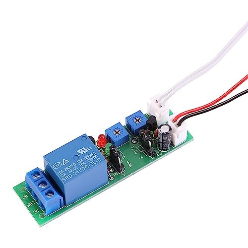 Hilitand DC 24V Adjustable Cycle Time Delay Relay Module, Delay On/Off Timer Delay Switch Module 6 Types Optional (DC24V 0-15mins) - Image 3