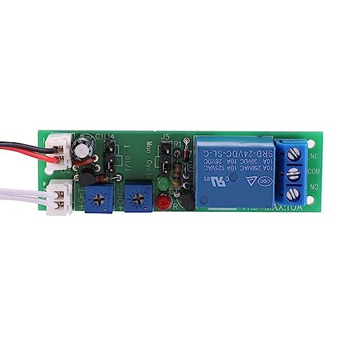 Hilitand DC 24V Adjustable Cycle Time Delay Relay Module, Delay On/Off Timer Delay Switch Module 6 Types Optional (DC24V 0-15mins) - Image 2