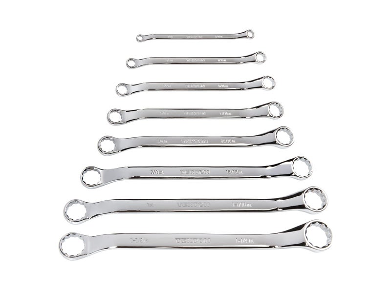 TEKTON 45Degree Offset Box End Wrench Set 8Piece 14114 in WBE23008