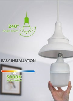 HUA QIANG WANG LED Light Bulb Warm White Energy Saving E27 LED Lamps Indoor Outdoor Home Lighting (40W/50W/60W) High Brightness Light Bulb  - Image 5