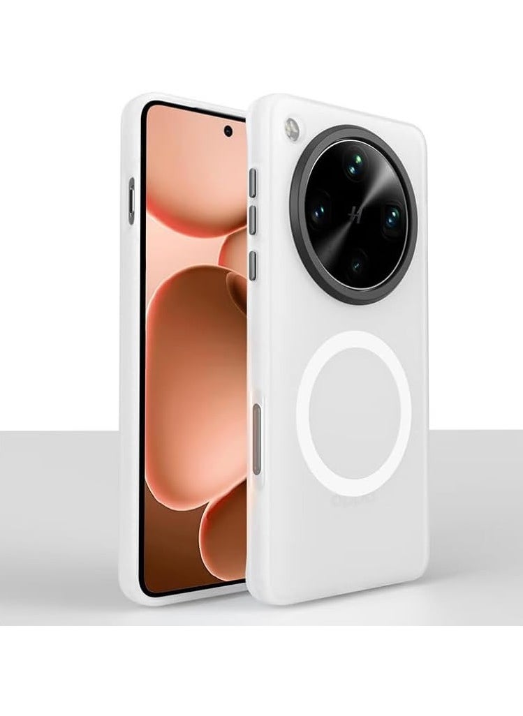 General - Frosted Case Compatible with Oppo Find X8 Ultra, Shock and Drop Protective Case with Magnetic Suction and Built-in Airbag Protective Cover at Four Corners for Oppo Find X8 Ultr - Image 1