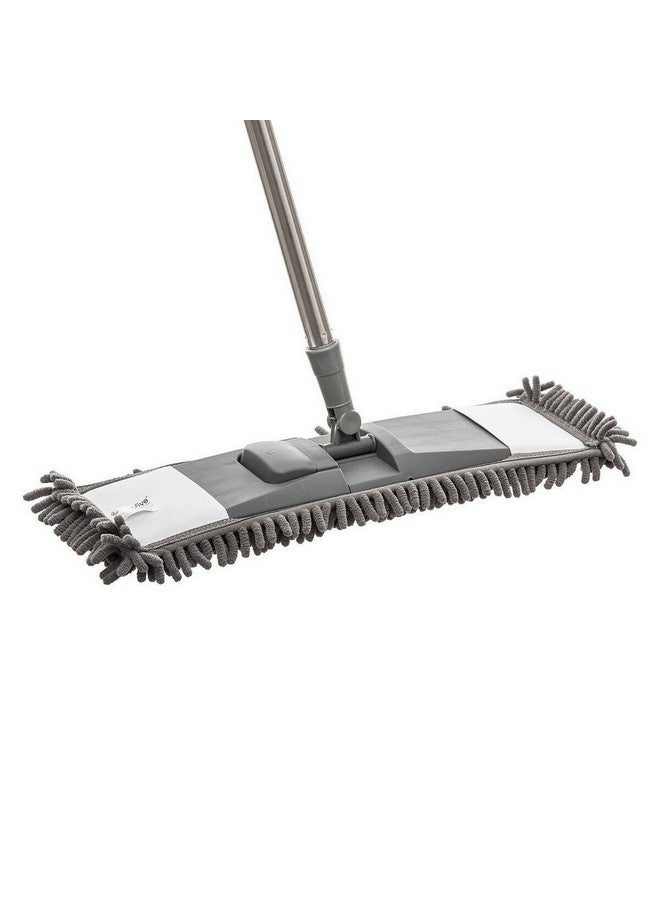 Five Simply Smart Silver & Clean Long Handled Microfiber Mop Grey 134 x 15 x 48 cm 141383 - Image 3