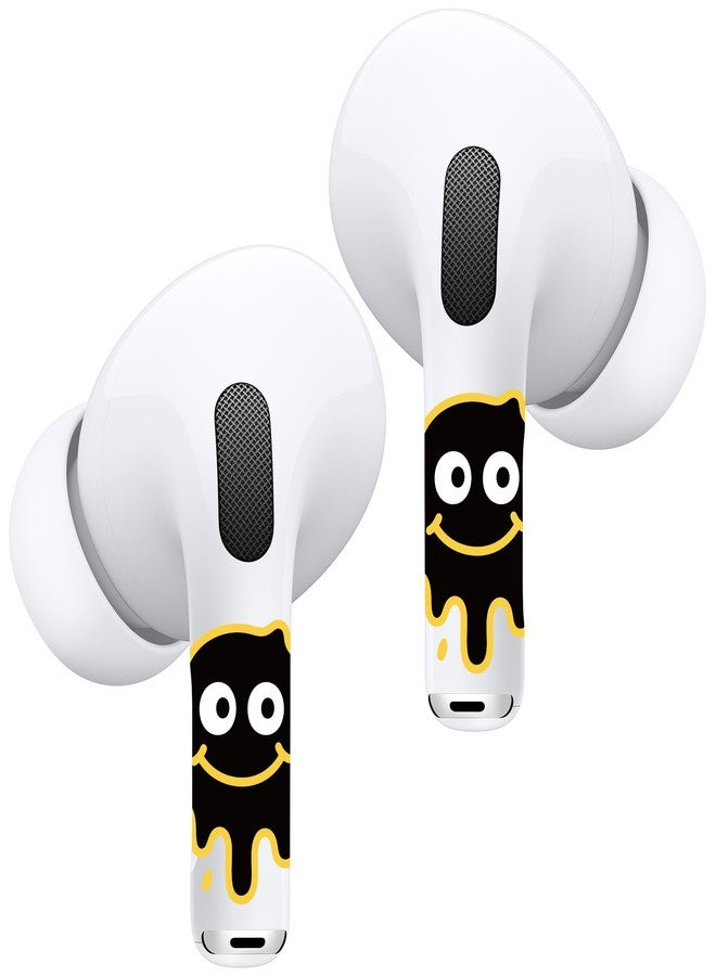 RockMax for AirPods Sticker Skin, Easy to Identify, Universal Fit for AirPods Pro 3/2/1 and Gen 1/2/3/4, Black Wrap Cover, for Teens and Adults - Image 1