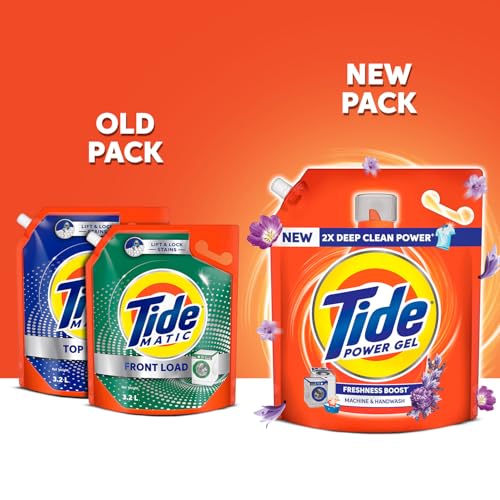 Tide Power Gel Liquid Detergent for Top Load & Front Load - 3.2kg | 2x Deep Clean Power | Removes Stains & Dirt | Freshness Boost | Fresh Fragrance - Image 2