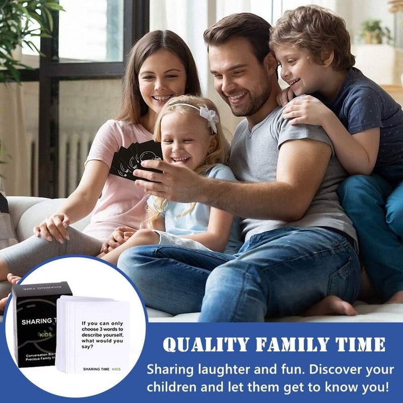 YLOVAN Family Games for Kids and Parents - 120 Thought-Provoking Kids Conversation Starters, Fun Family Activities Question Card Games for Raod Trip Car Travel, Great Parent-Child Relationship Building - Image 2