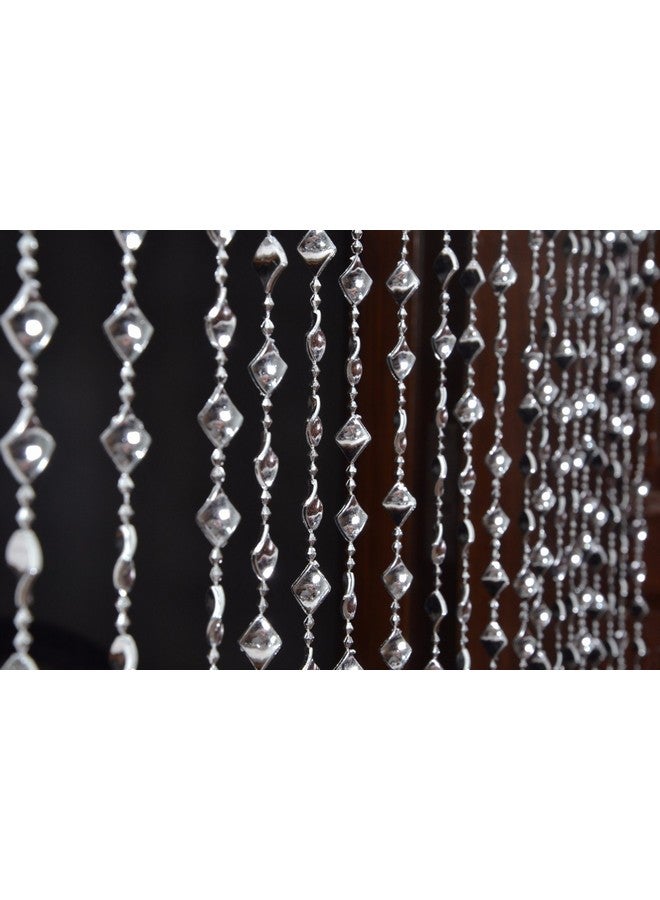 Pindia ستارة خرز خيوط PINDIA على شكل طائرة لامعة (فضي، 7 أقدام، هندسي) - Image 2