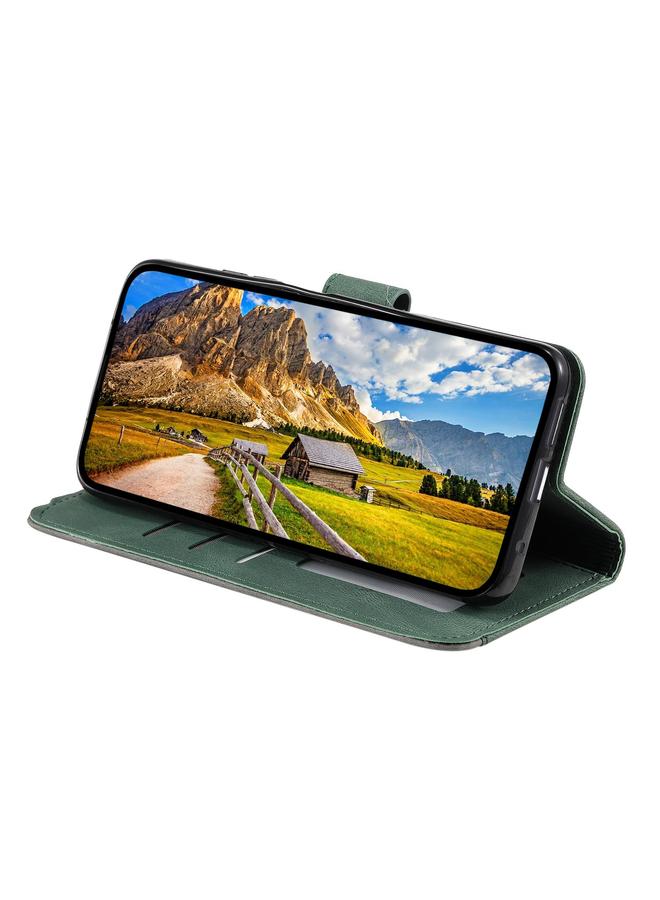 اس-توب جراب لهاتف Motorola Moto G05 مصنوع من جلد العجل مع خياطة ملمس الأظافر - Image 5