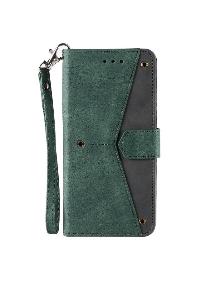 اس-توب جراب لهاتف Motorola Moto G05 مصنوع من جلد العجل مع خياطة ملمس الأظافر - Image 2