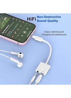 erorex Headphone Adapter 2 Pack Usb C To 3.5Mm Headphone And Charger Adapter Type C To Aux Jack Dongle Cable With Fast Charging Compatible With Iphone Galaxy Ipad Pro  - Image 3