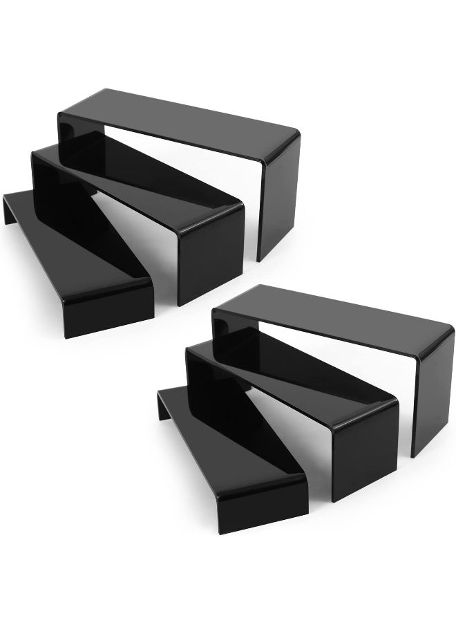 Black Acrylic Display Risers, 3 Tiers 2 Set (6 Pcs) Acrylic Shelves Organizer Display Stand - pzsku/Z2EB88CBD35F2A9385211Z/45/_/1737356275/cf40021e-6c41-4f67-b540-f9ff97fffa0c