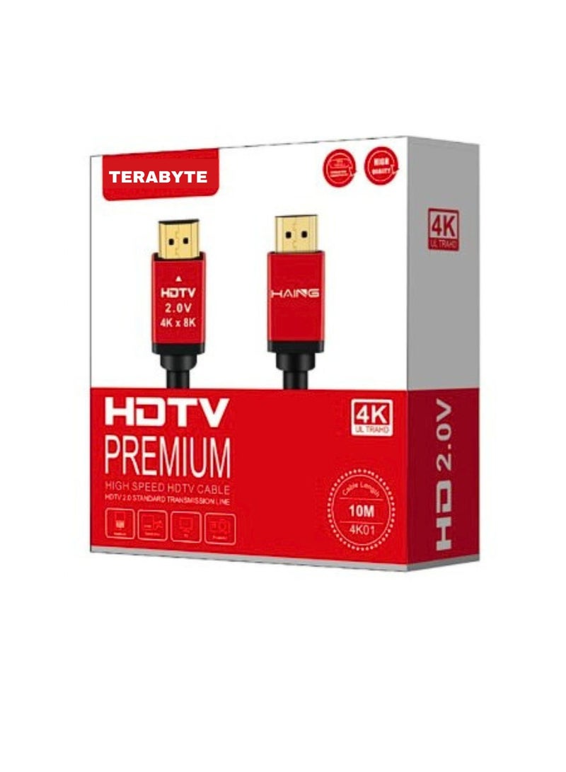 Terabyte كابل HDMI متميز 4K HDTV 2.0V -10م - Image 1