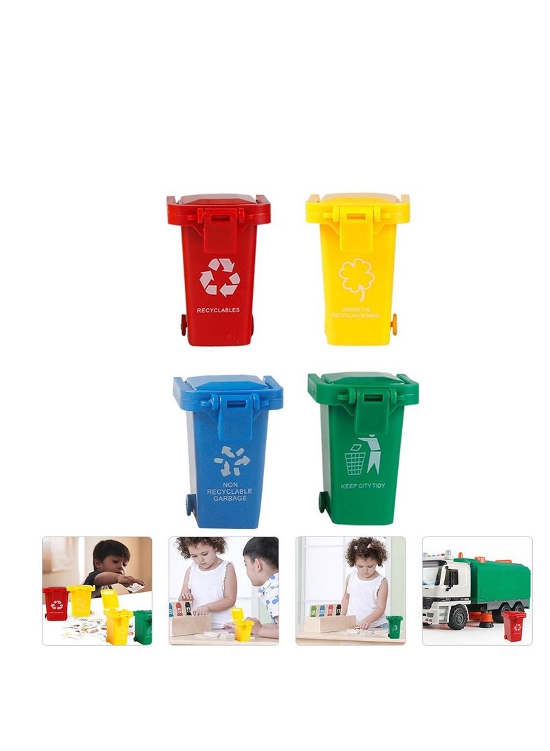 4Pcs Garbage Sorting Games Trash Can Toy Children Early Education Plaything  - Image 1