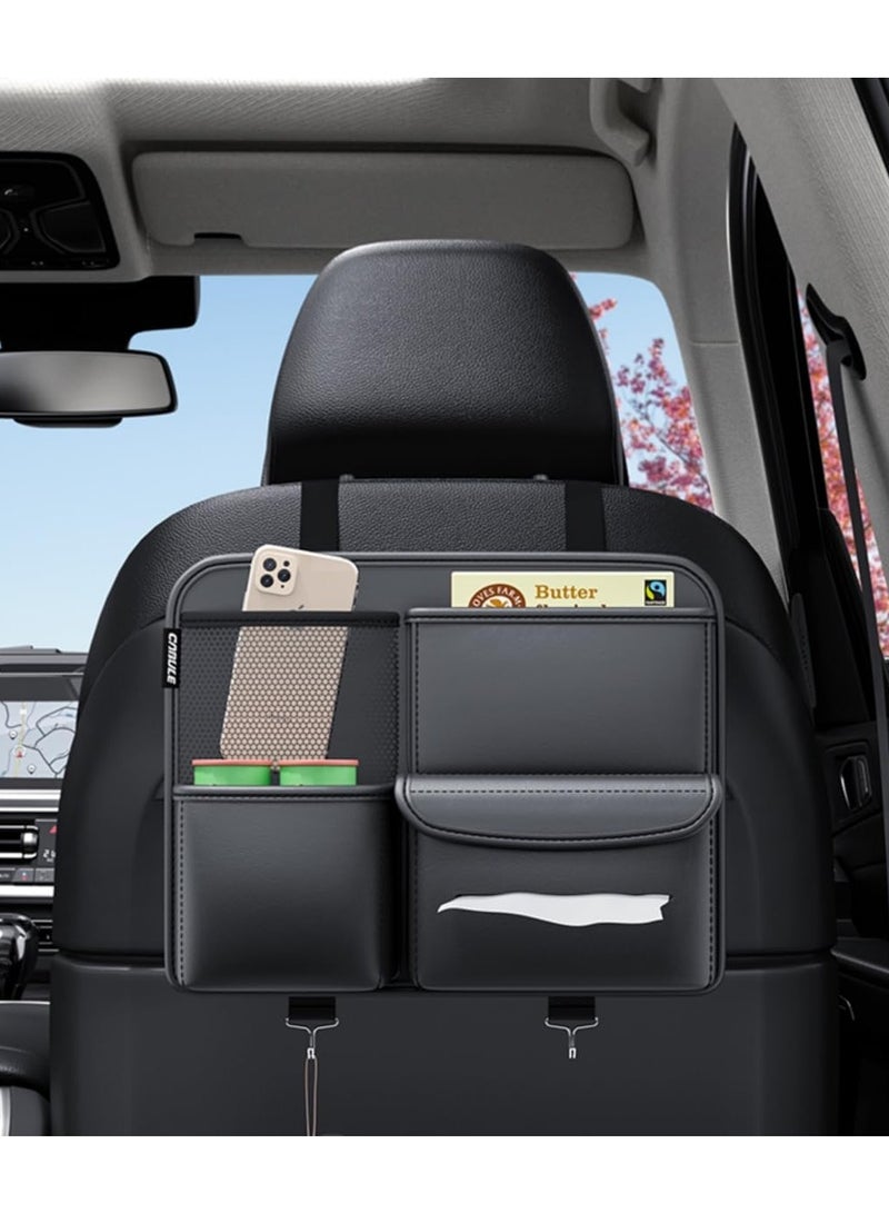 Generic Car Seat Back Bag, Car Organizer, Back Seat Storage Bag, Car Storage Bag, Tissue Box, Leather, Waterproof, Multifunctional Storage, Space Saving, Car Organizer, 1 Piece  - Image 2
