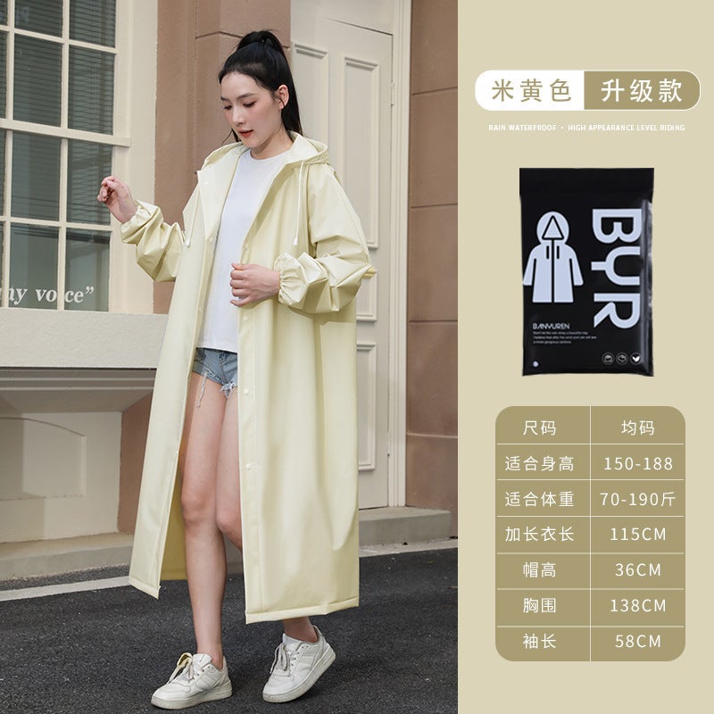 Disposable Raincoat Single Long Full-Body Anti-Rainstorm Men'S Adult Outer Wear Travel Portable Thickened Children'S Poncho - Image 1