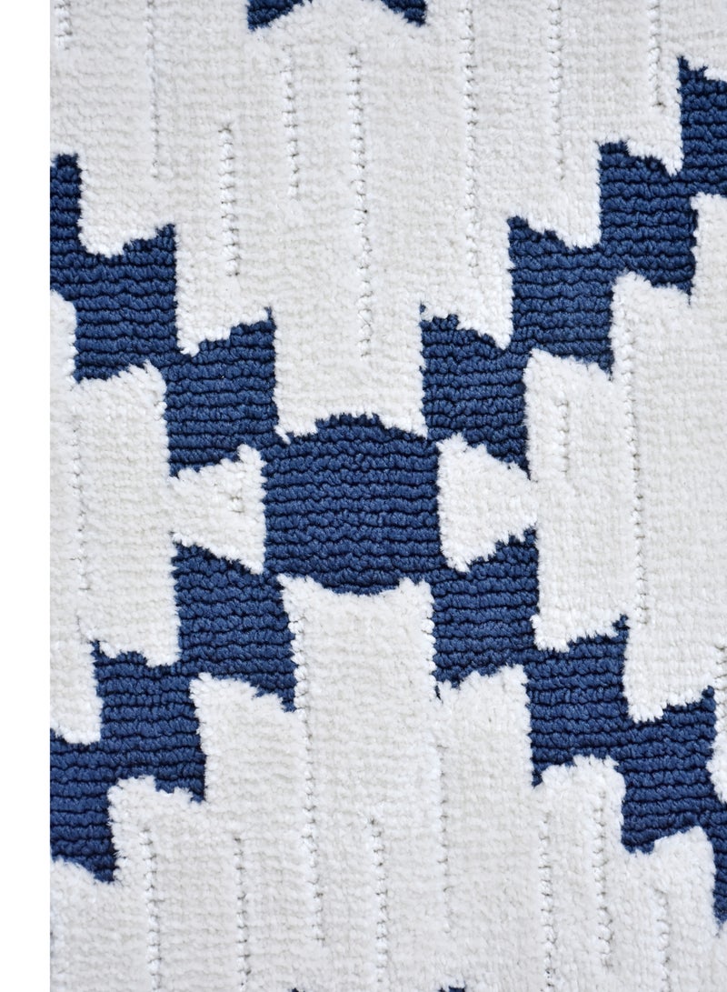 Ikari-Ivory-Blue-190x290cm anti skid Machine Made Thick Indian Rug - Image 3
