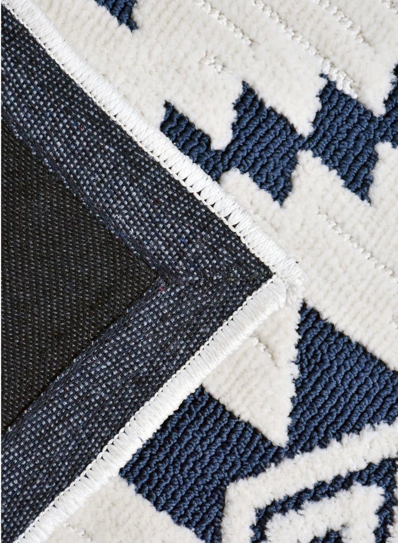 Ikari-Ivory-Blue-190x290cm anti skid Machine Made Thick Indian Rug - Image 4