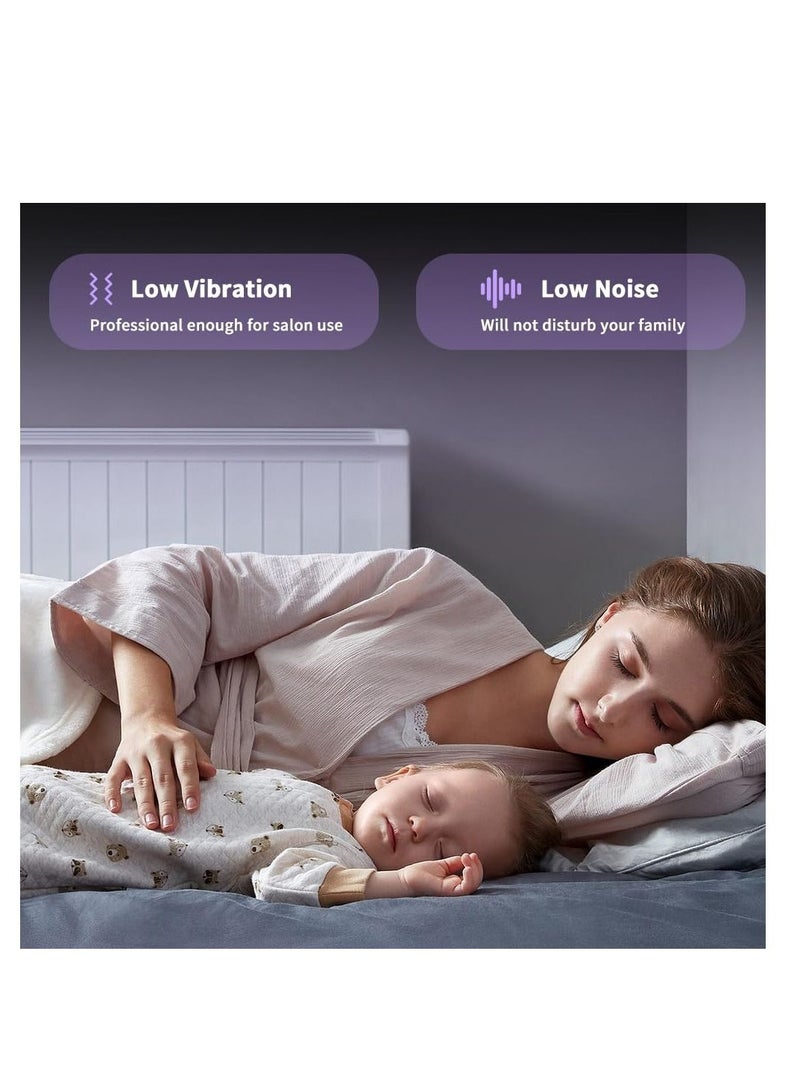 Excefore Cordless Electric Nail Drill, Portable Rechargeable Professional Nail Drill, Electric Nail Drill for Acrylic Gel Nails, Manicure Pedicure Polishing Shape Tools, for Home and Salon Use - Image 5