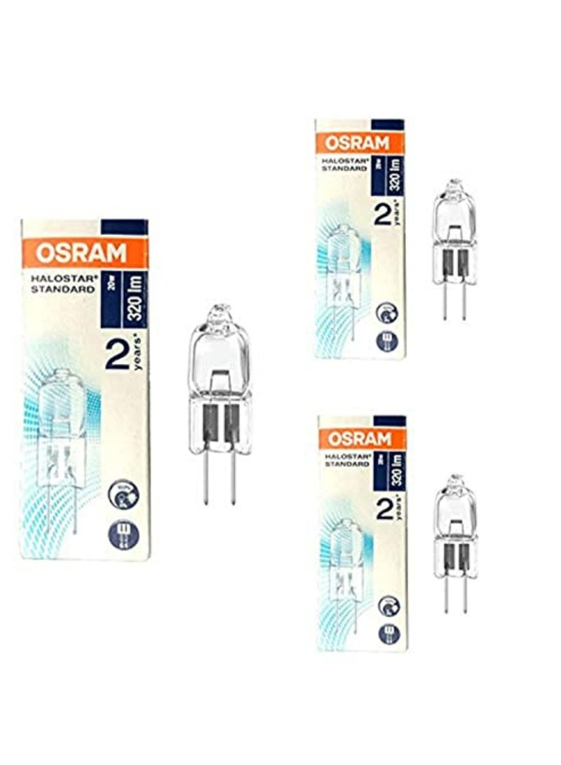 Osram Home Decorative Halogen Capsule Bulb, 20W G4, 12V, (Pack of 3) - Image 2