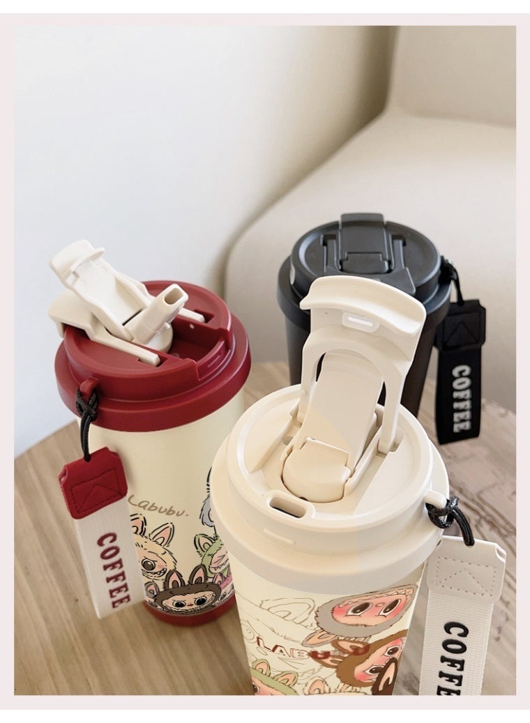 Labubu 316 Stainless Steel Vacuum Insulated Cup ,530ML Insulated Cold Coffee Cup - Image 2