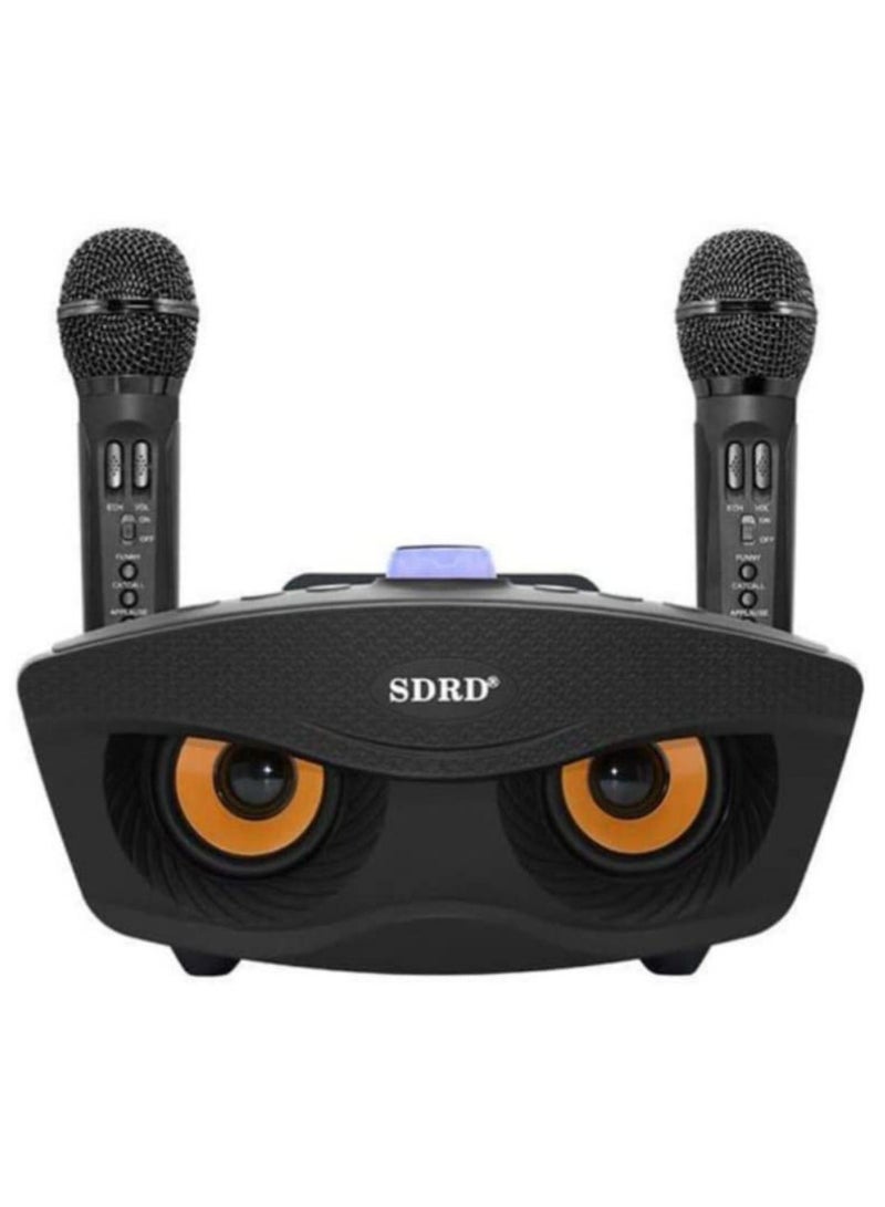 SDRD Wireless Bluetooth Speaker with 2 Microphones, Portable Karaoke Machine - Image 3