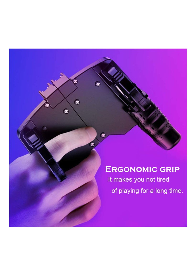 K21 Mobile Game Controller for PUBG Call of Duty Fortnite Aim Trigger Fire ons L1R1 Shooter Sensitive Joystick Gamepad 4.7-6.5 inch iPhone Android Phone - Image 5