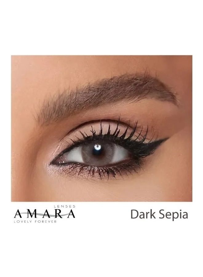 Amara Unisex Dark Sepia 2P Contact Lenses - Image 2