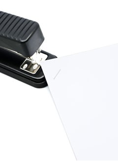 FIS FIS Metal Office Stapler with Max 200 Capacity Staple Pins, Full Strip No. 24/6&26/6 mm, depth 123 mm, 25 Sheets,Black -FSSFN76BK  - Image 2