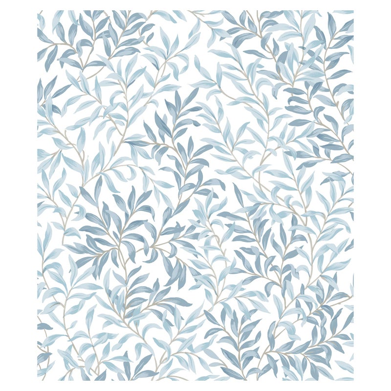 NuWallpaper Cloud Blue Terrace Vines Peel and Stick Wallpaper, NUS6100 - Image 1
