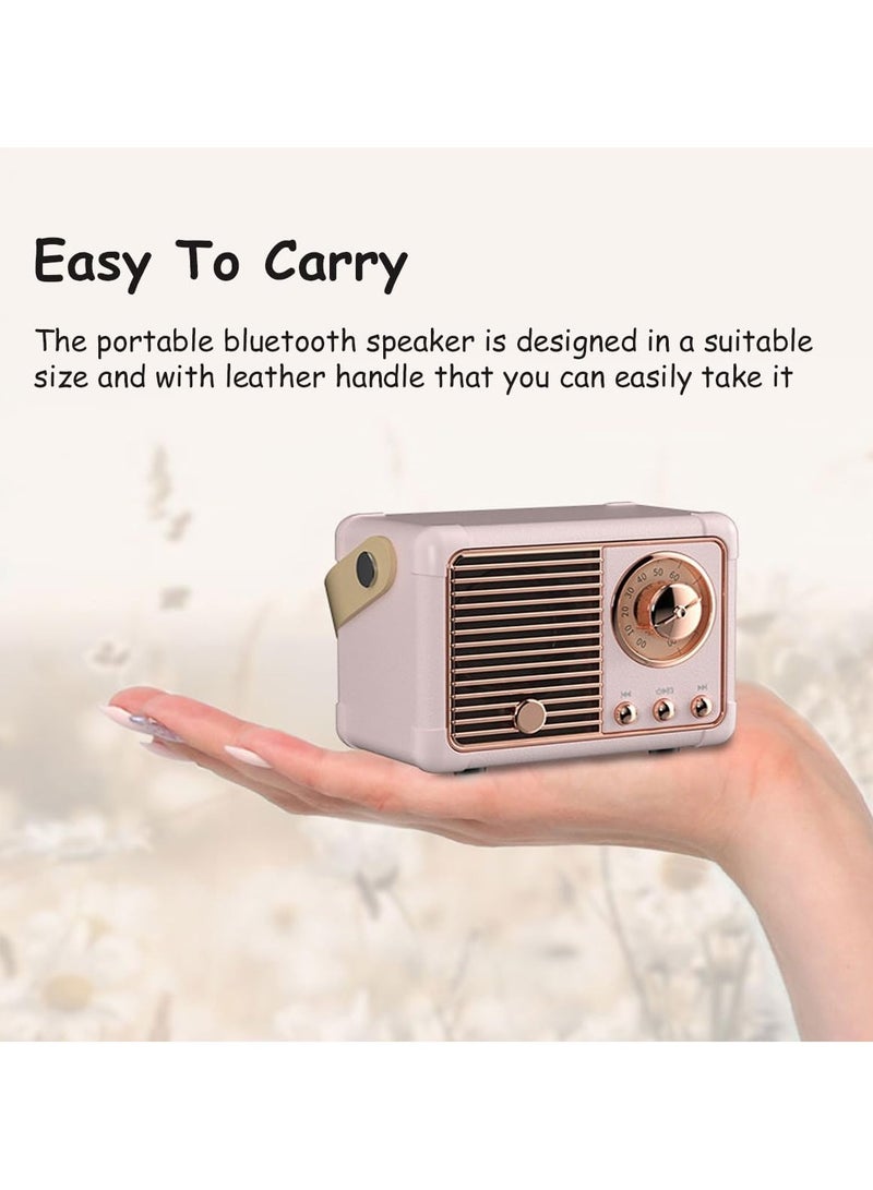 Retro Bluetooth Speaker Wireless Mini Speaker, Outdoor Bluetooth Speaker, Portable Speaker Best Birthday Gift Ideas for Women Teenagers - Image 5