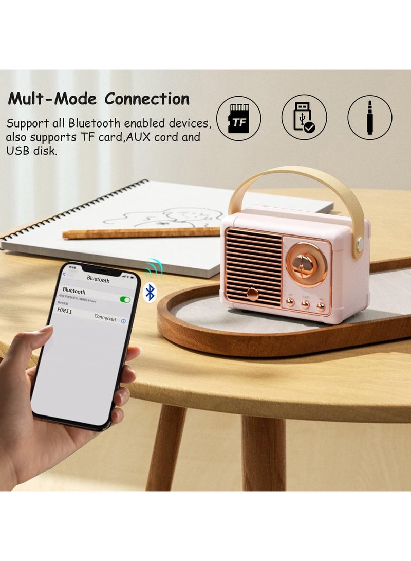 Retro Bluetooth Speaker Wireless Mini Speaker, Outdoor Bluetooth Speaker, Portable Speaker Best Birthday Gift Ideas for Women Teenagers - Image 2