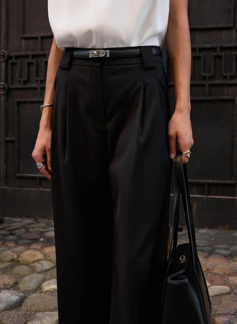 Lichi  Palazzo trousers with wide belt loops for Women | Best Price UAE