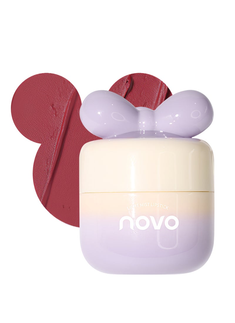 Novo Beautyrest Light Mist Lipstick, Velvet Matte Waterproof Non Stick Cup Long Lasting Mist Face Lip Gloss, Lightweight Moisturizing Cute Lip Stains Lip Tint Lip Mud for Women  - Image 1