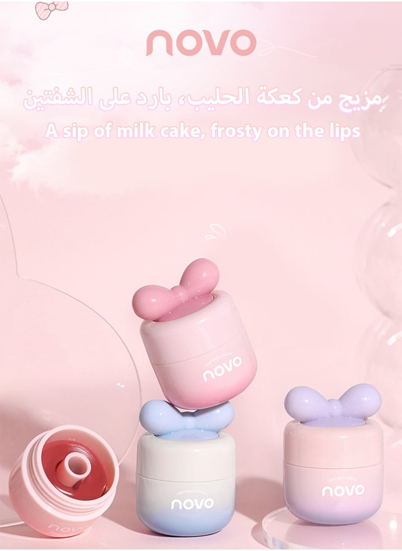 Novo Beautyrest Light Mist Lipstick, Velvet Matte Waterproof Non Stick Cup Long Lasting Mist Face Lip Gloss, Lightweight Moisturizing Cute Lip Stains Lip Tint Lip Mud for Women  - Image 4