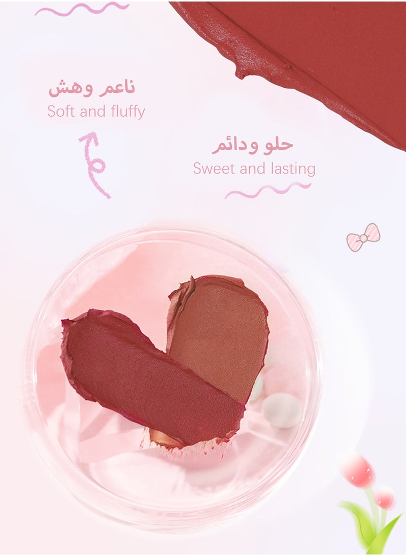 Novo Beautyrest Light Mist Lipstick, Velvet Matte Waterproof Non Stick Cup Long Lasting Mist Face Lip Gloss, Lightweight Moisturizing Cute Lip Stains Lip Tint Lip Mud for Women  - Image 5