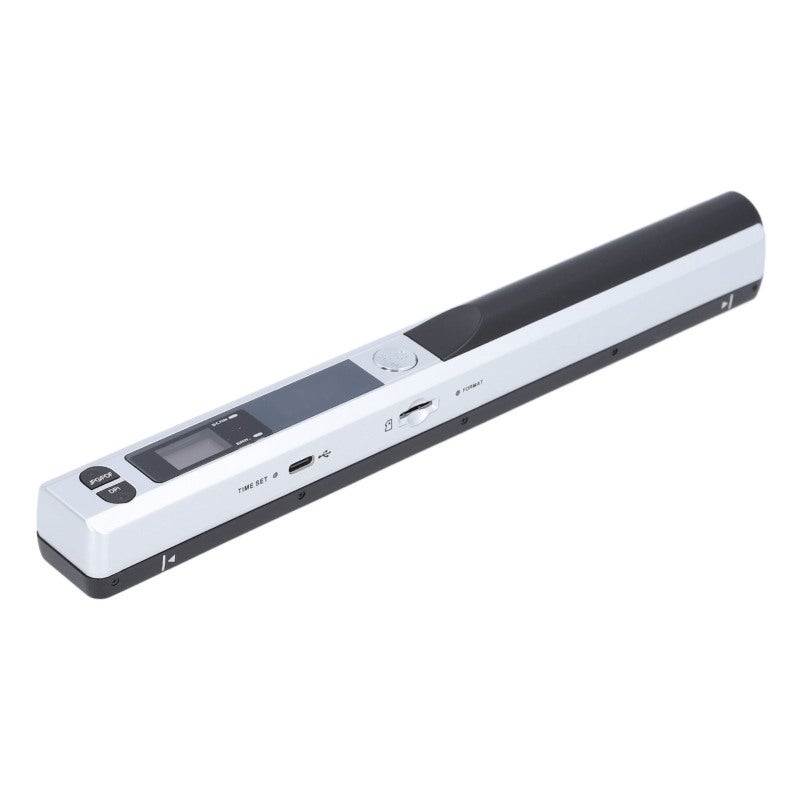 Portable Scanner: Silver, 25.5cm Compact Size, 900DPI High Definition - Versatile PDF JPG Formats, 32GB Storage Support for Home Office Travel On-the-Go Use - Image 3