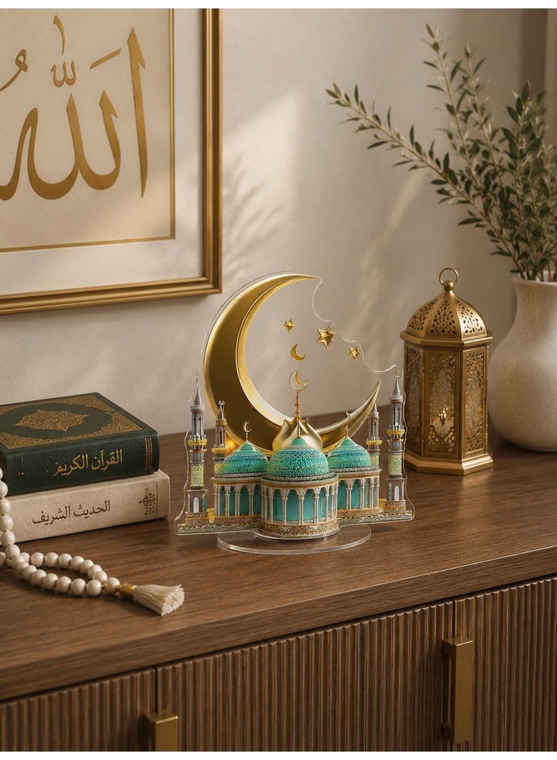 قطعة زخرفية من الأكريليك للطاولة، قطعة أنيقة للهدايا الميلادية للفتيان وللديكور المنزلي والحديقة - Image 1