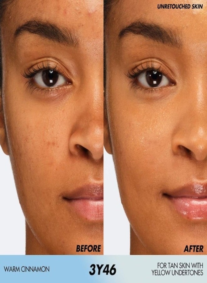 MAKE UP FOR EVER HD Skin Hydra Glow Hydrating Foundation with Hyaluronic Acid 30ml / 1oz – Shade 3Y46 Warm Cinnamon – For Tan Skin with Yellow Undertones - Image 2