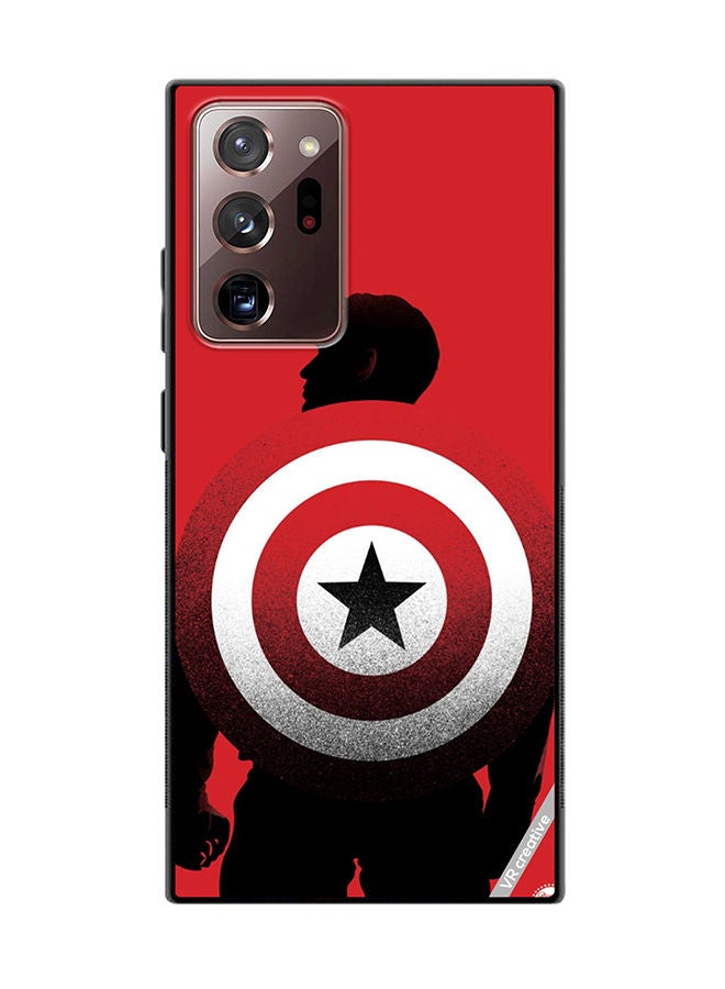 VR CREATIVE Protective Case Cover For Samsung Galaxy Note20 Ultra 5G Captain America Design Multicolour - Image 1