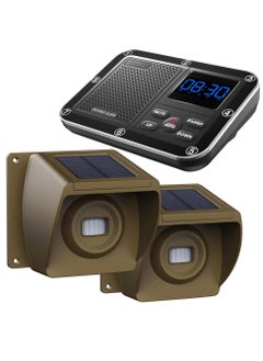 Solar Driveway Alarm, 1800ft Long Range Solar Wireless Driveway Alarm Outdoor Weather Resistant Motion Sensor & Detector, Driveway Alert System with Rechargeable Battery
