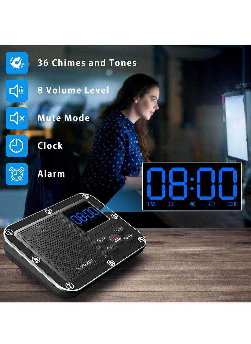 Captaintech - Solar Driveway Alarm, 1800ft Long Range Solar Wireless Driveway Alarm Outdoor Weather Resistant Motion Sensor & Detector, Driveway Alert System with Rechargeable Battery - Image 1